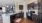 a kitchen with black appliances